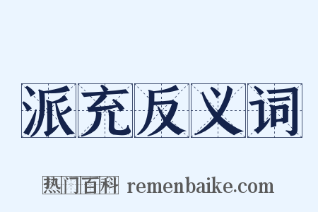 派充反义词是什么意思的图片